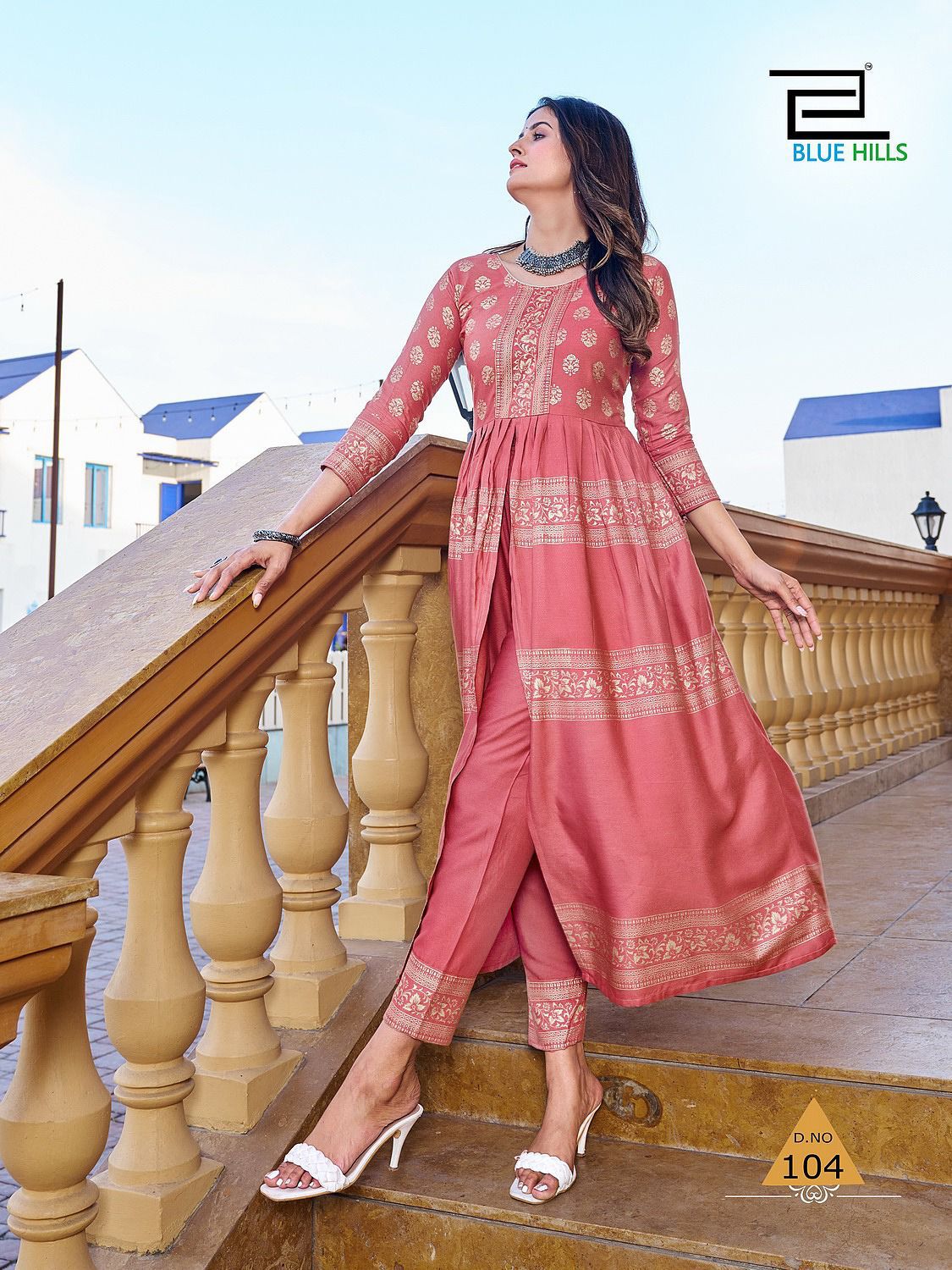 Maharani By Blue Hills Long Printed Kurtis Catalog
